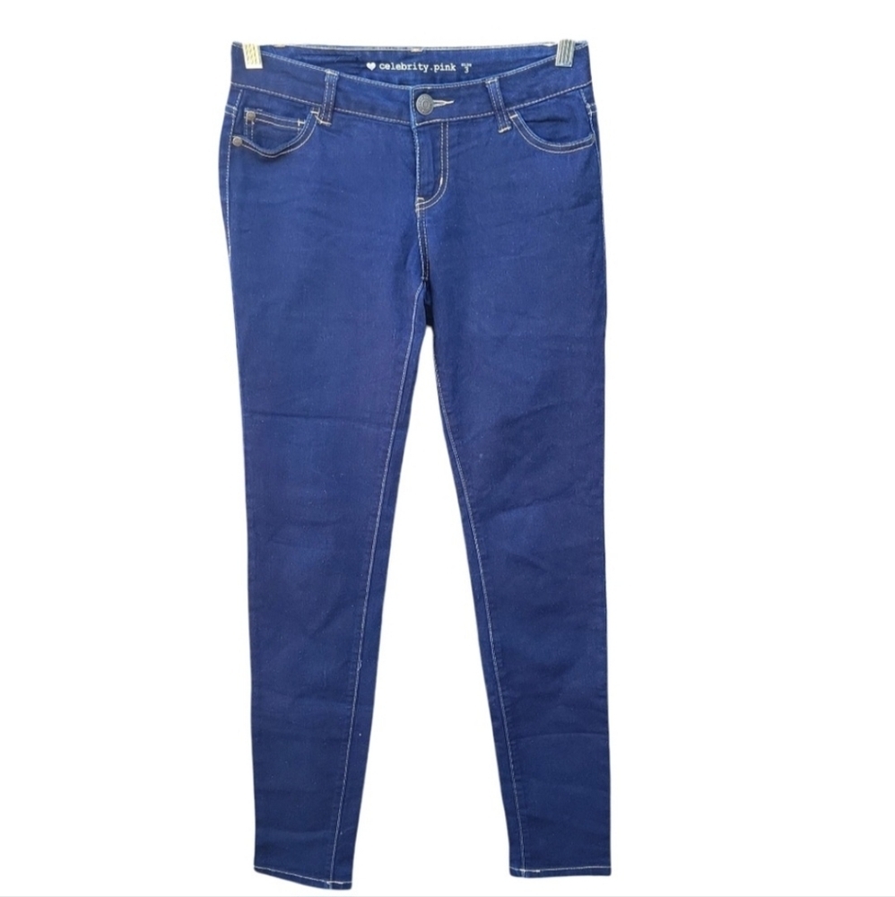 Celebrity Pink Junior's Blue Skinny Jeans - Size 3 Long